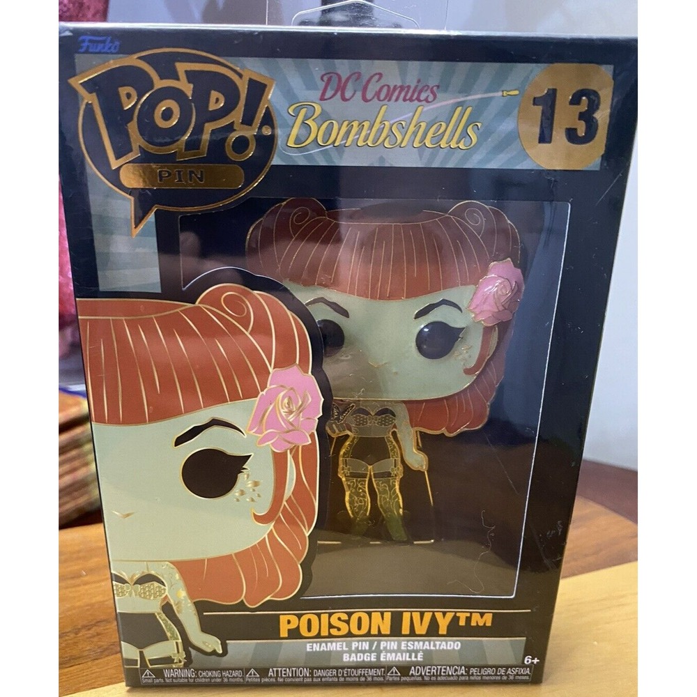 Funko Pop! Large Enamel Pin - DC Comics Bombshells - Poison Ivy #13 - New in Box